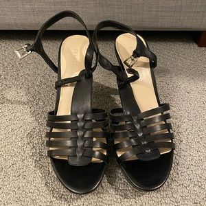 Black Strappy Heels
